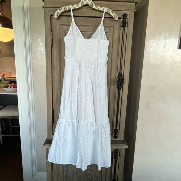Banana Republic white maxi sundress petite size 8 NEW - Picture 6 of 12